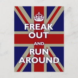 Union Jack Parody Postkarte
