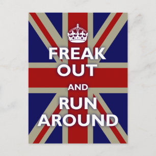 Union Jack Parody Postkarte