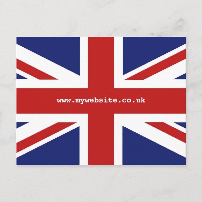 Union Jack Postkarte (Vorderseite)