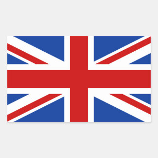 Union Jack-Rechteckkleber Rechteckiger Aufkleber