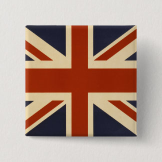 Union Jack Retro Button