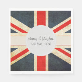Union Jack Royal Wedding Cocktail Napkins Serviette