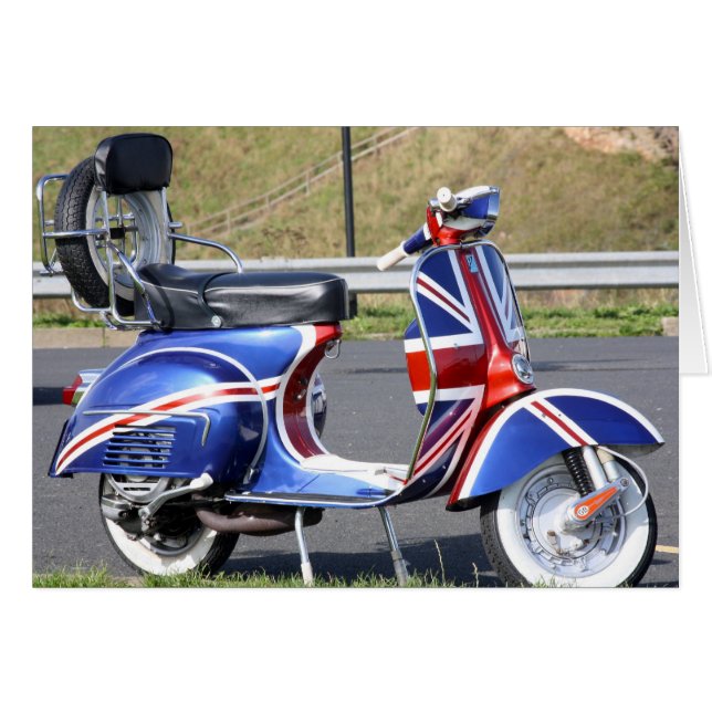Union Jack Scooter-Karte (Vorderseite (Horizontal))