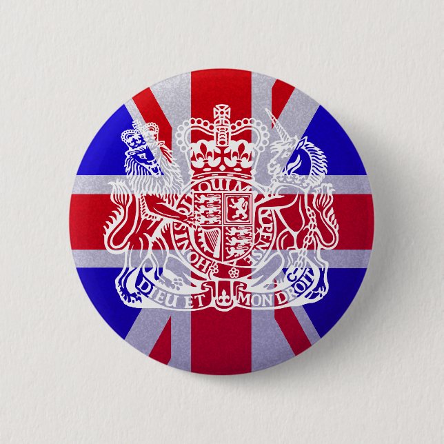 Union Jack & Seal Button (Vorderseite)