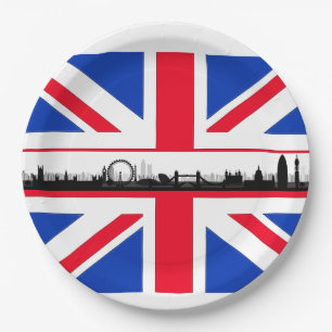 Union Jack Skyline London Theme Party Paper Teller
