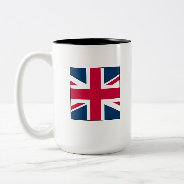 Union Jack Small Two Tone 15 oz. Mug Zweifarbige Tasse (Links)