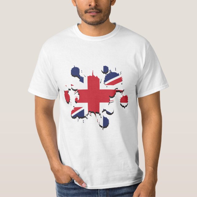 Union Jack Spritzer T-Shirt (Vorderseite)