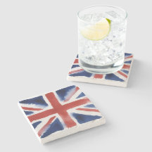 Union Jack Steinuntersetzer
