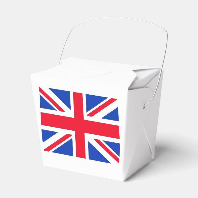 Union Jack Takeaway Favor Box Geschenkschachtel (Vorderseite)