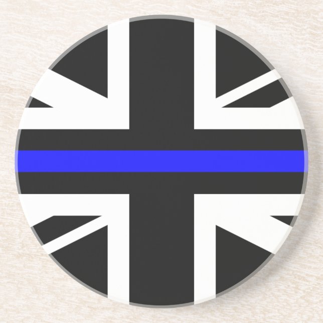 Union Jack Thin Blue Line Untersetzer (Vorne)