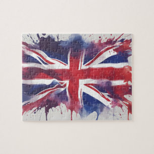 Union Jack UK-Flagge Puzzle