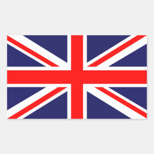 Union Jack - UK-Flagge Rechteckiger Aufkleber