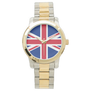 Union Jack United Kingdom British Flag Großbritan Armbanduhr