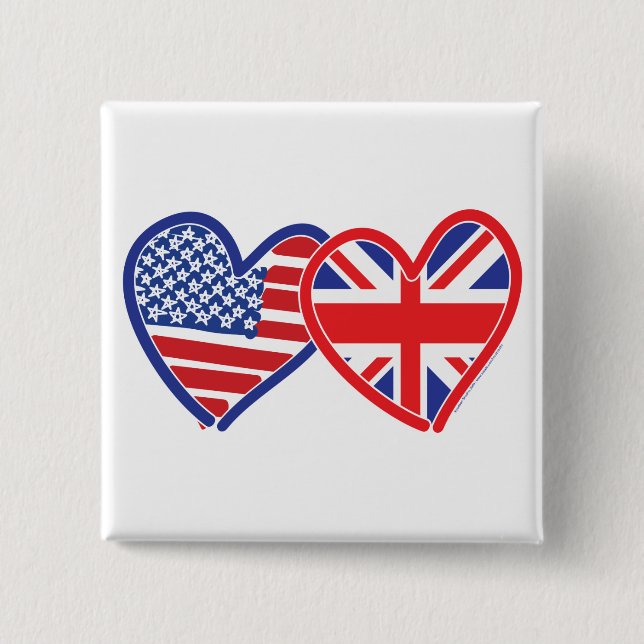Union Jack/USA Button (Vorderseite)