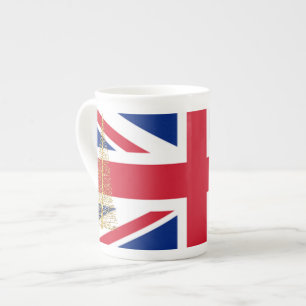 Union Jack Vereinigtes Königreich Flagge Espresso Prozellantasse