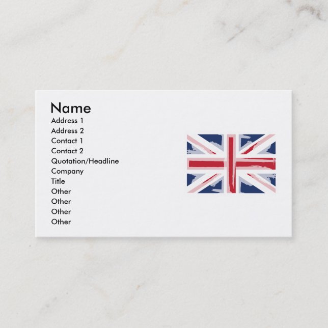 UNION_JACK VISITENKARTE (Vorderseite)
