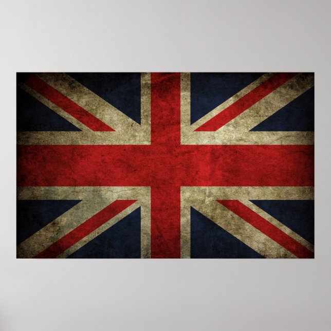 Union Jack - Worn Poster (Vorne)