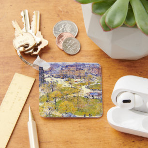 Union Square im Frühling von Frederick Childe Hass Schlüsselanhänger