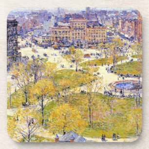 Union Square im Frühling von Frederick Childe Hass Untersetzer