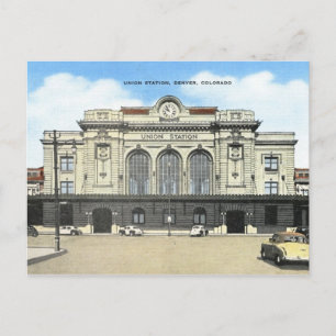 Union Station, Denver, Colorado Vintage Postkarte
