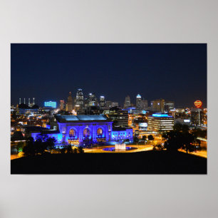 Union Station in Blau, Kansas City (19x10) Poster