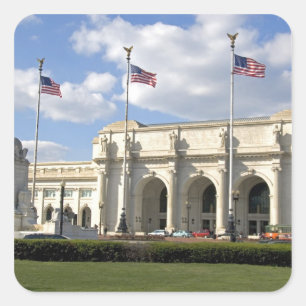 Union Station in Washington, D.C. Quadratischer Aufkleber