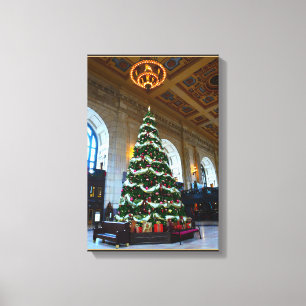 Union Station Weihnachtsbaum, Kansas City Leinwanddruck