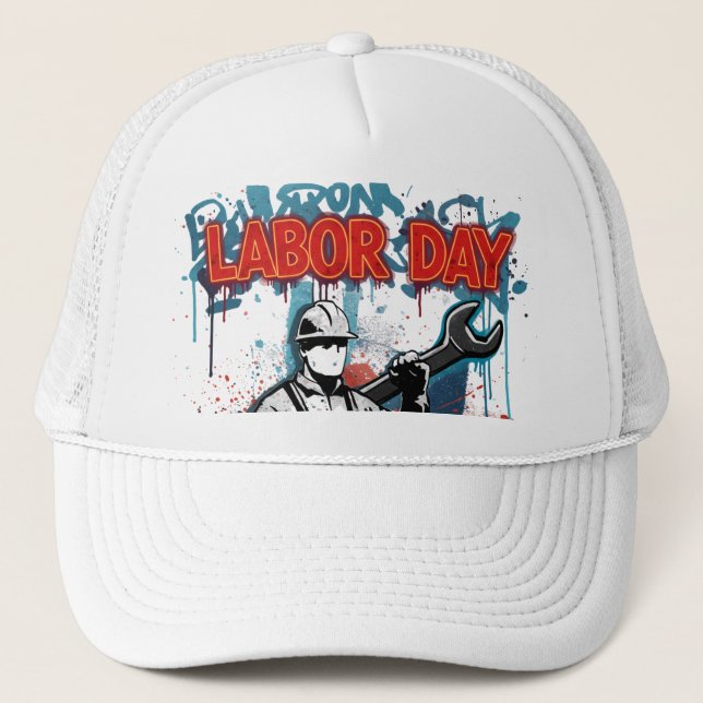 Union Strong – Celebrate Workers with Pride Truckerkappe (Vorderseite)