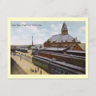 Union Train Depot, Pueblo, Colorado Vintage Postkarte