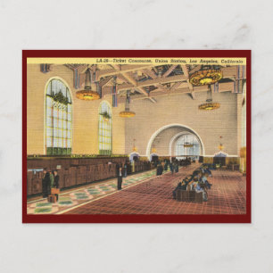 Union Train Station, Los Angeles Vintage Postkarte