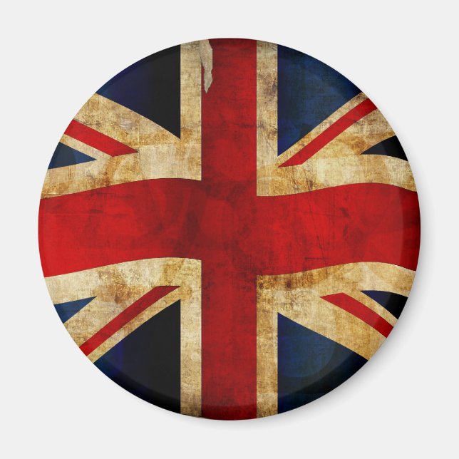 Unionjack - Grunge Magnet (Vorne)