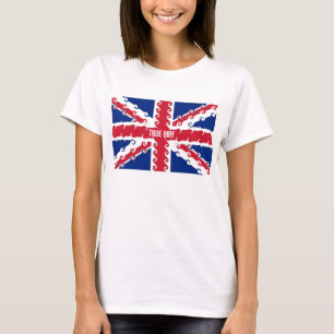 UnionJack Locken, wahrer Brite T-Shirt