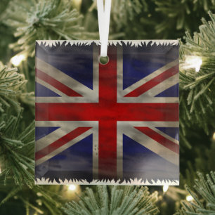 Unions Jack Flag Glasschmuck Ornament Aus Glas