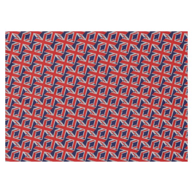 Unions Jack on Carbon Fibre Style Colors Tischdecke (Vorderseite (Horizontal))
