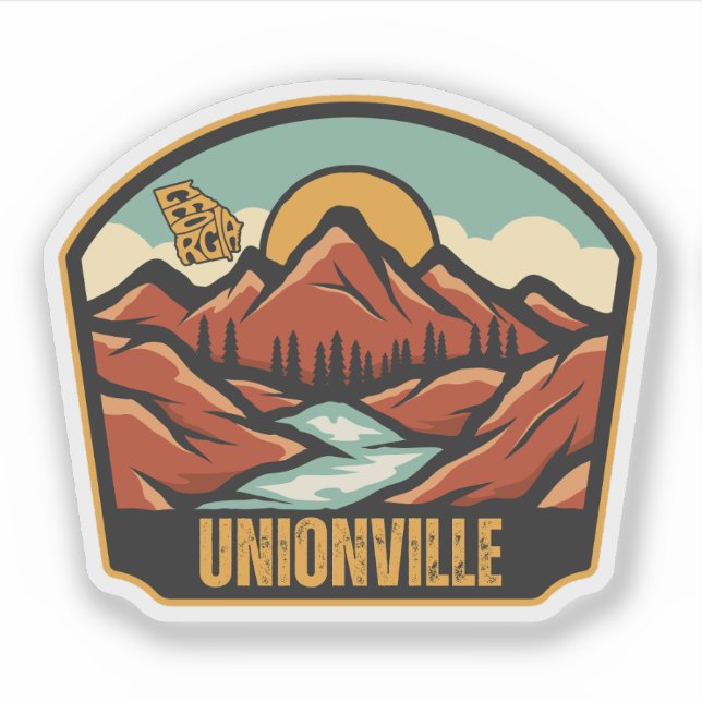 Unionville, Georgien Aufkleber (Vorderseite)