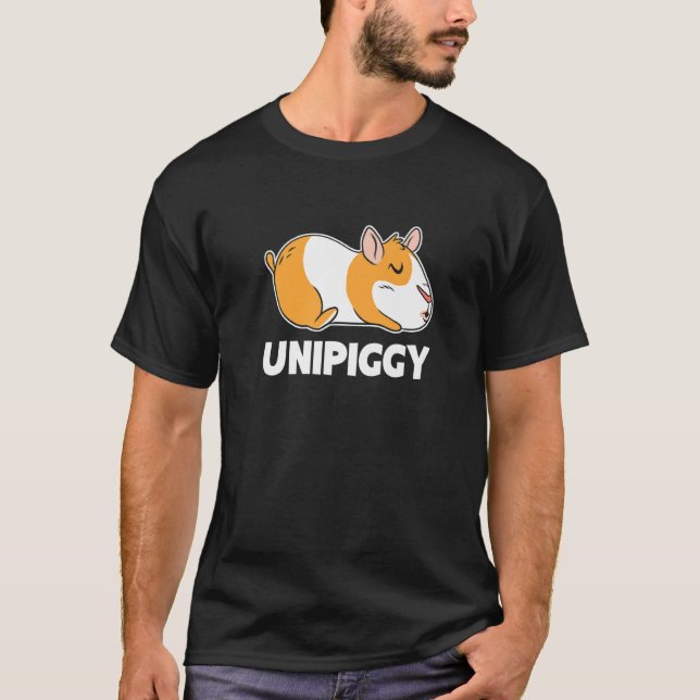 Unipiggy Graphic Guinea Pig Owner Pet Cavy Tier T-Shirt (Vorderseite)