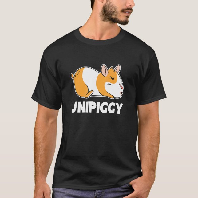 Unipiggy Graphic Guinea Pig Owner Pet Cavy Tier T-Shirt (Vorderseite)