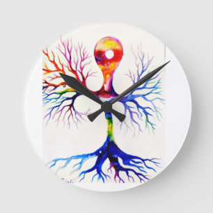 Unipolare Nervenzelle Runde Wanduhr