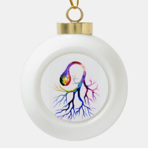 Unipolare Neuronenverzierung Keramik Kugel-Ornament