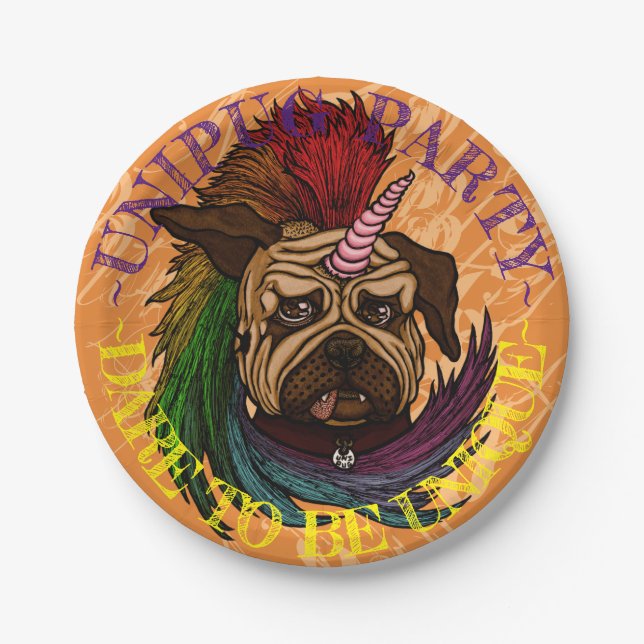 Unipug Party-Teller Pappteller (Vorderseite)