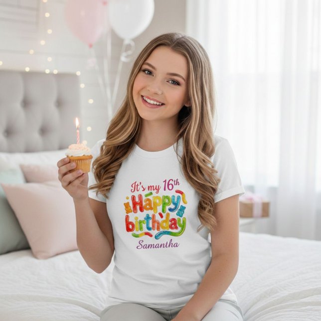 Unique 16th Birthday Womens T-Shirts (Von Creator hochgeladen)