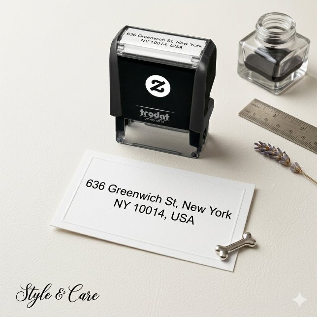 Unique Address Self-Inking Stamp for Envelopes Permastempel (Unique Address Self-Inking Stamp for Envelopes)