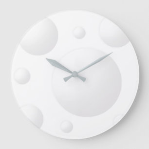 Unique and Modern White Balls Große Wanduhr