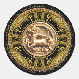  Unique Astrology Sagittarius Zodiac Affirmations Runder Aufkleber