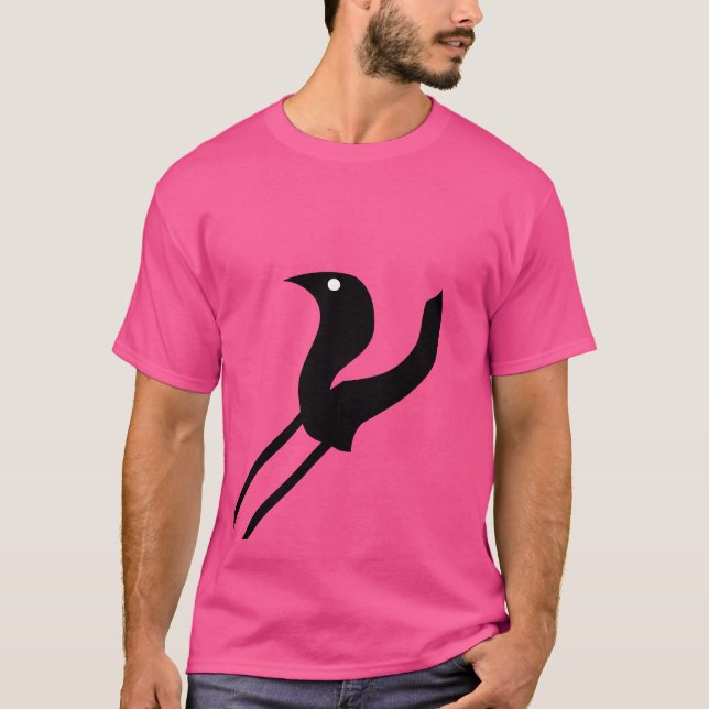 Unique Bird Inspiriert T - Shirt für abstraktes De (Vorderseite)