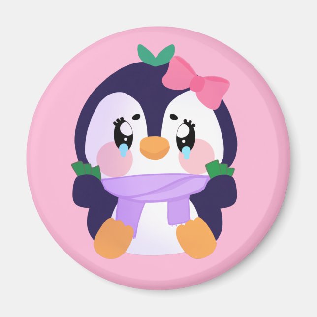Unique Broke Niedlich Pinguin Magnet (Vorne)