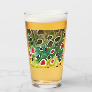 Unique Brown Foreut Fishing Ichthyology Angler's Glas