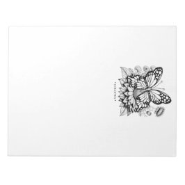 Unique Butterfly Coloring Pages Notepad Notizblock
