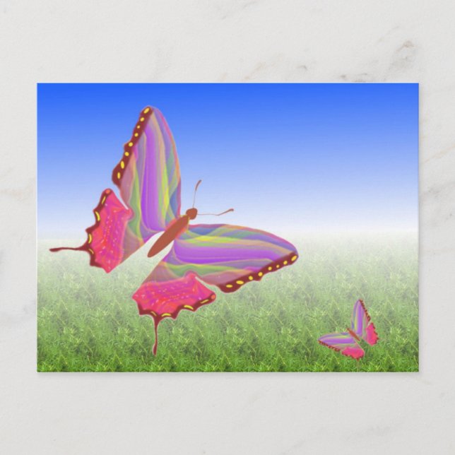 Unique Butterfly Postcard Postkarte (Vorderseite)