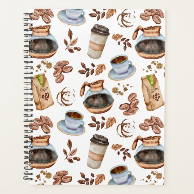 Unique Cappuccino Planner Journal Planer (Vorderseite)